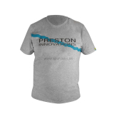 Tričko PRESTON šedé veľké logo veľkosť XL