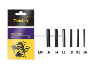 Delphin Single CRIMPS /40ks 0.6mm