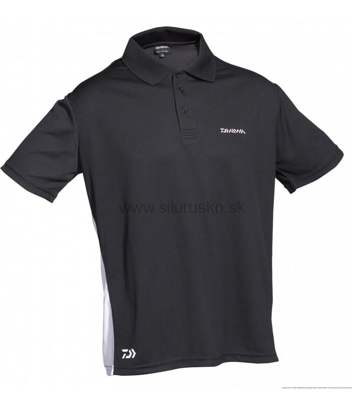 DAIWA POLO TRIČKO ČIERNE veľkosť XXL