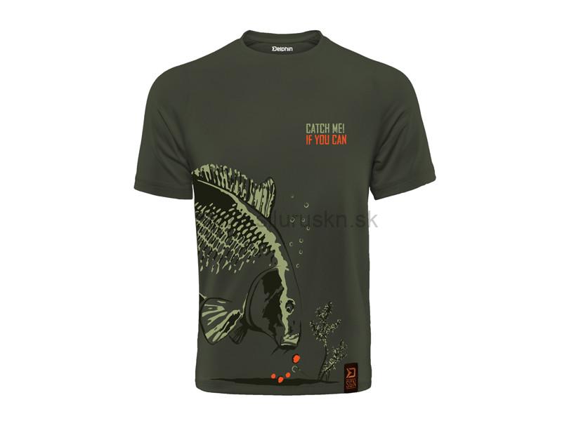 Tričko Delphin Catch me CARP NX | KING SIZE