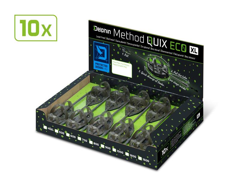 Krmítko bez olova Delphin Method QUIX ECO XL 120g  10ks