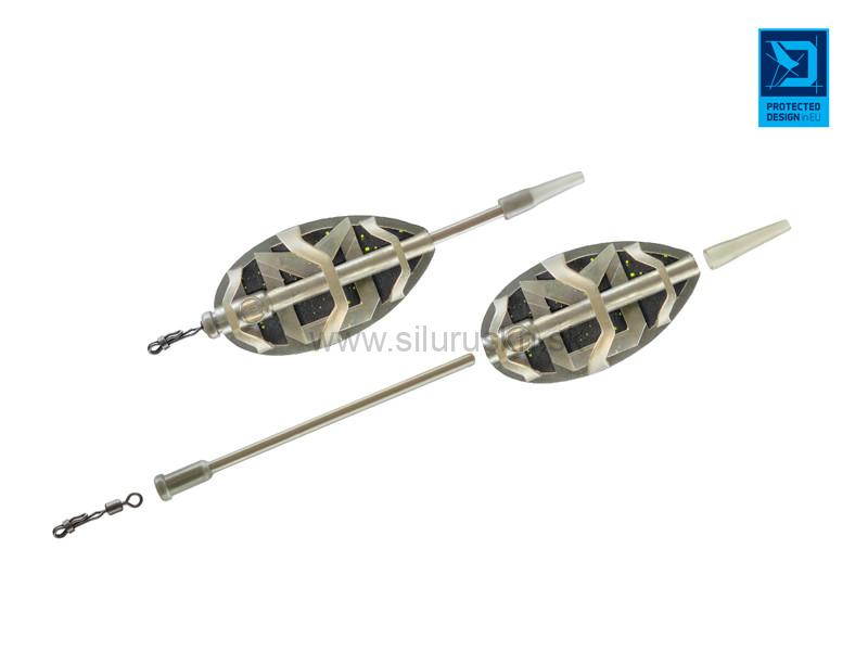 Krmítko bez olova Delphin Method QUIX ECO L / 90g 15ks