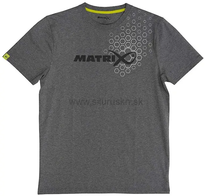 Tričko Matrix Hex Print T-Shirt Grey Marl veľkosť M