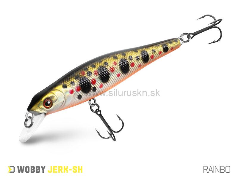 Wobler Delphin Wobby Jerk SH 8cm 6,5g suspending farba Rainbo
