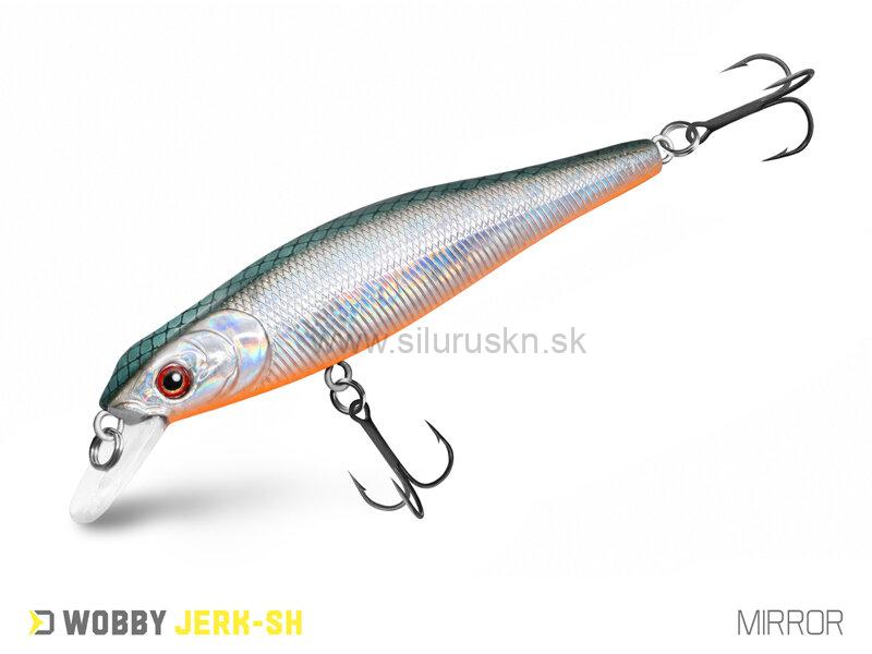 Wobler Delphin Wobby Jerk SH 8cm 6,5g suspending farba Mirror