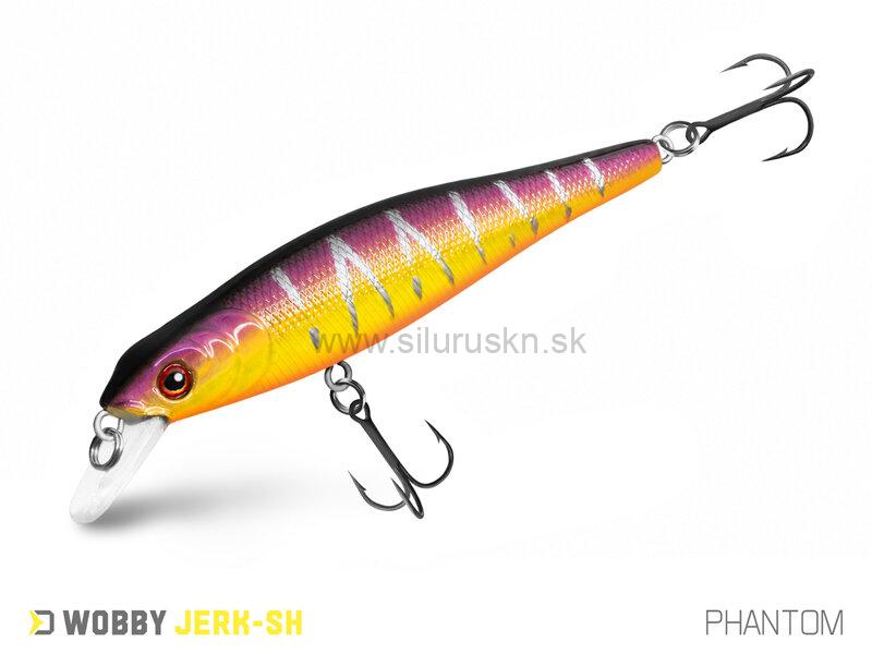 Wobler Delphin Wobby Jerk SH 8cm 6,5g suspending farba Phantom