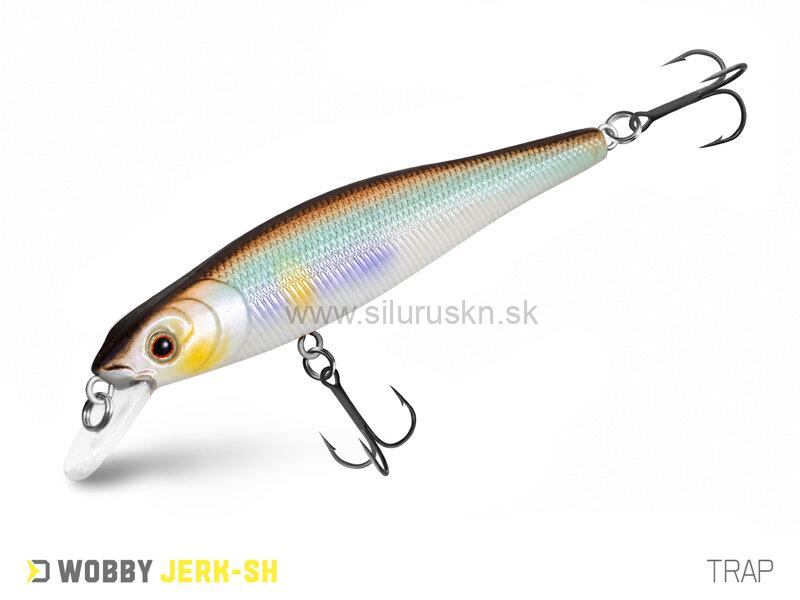 Wobler Delphin Wobby Jerk SH 8cm 6,5g suspending farba Trap