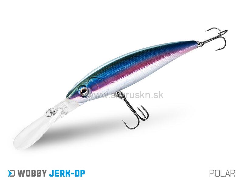 Wobler Delphin Wobby Jerk DP 9cm 12,5g suspending farba Polar