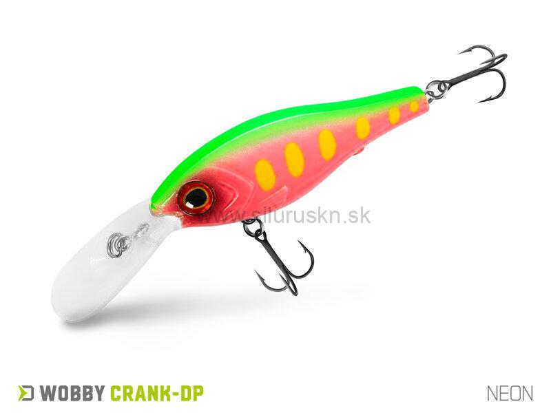 Wobler Delphin Wobby Crank DP 7cm 12g floating farba Neon