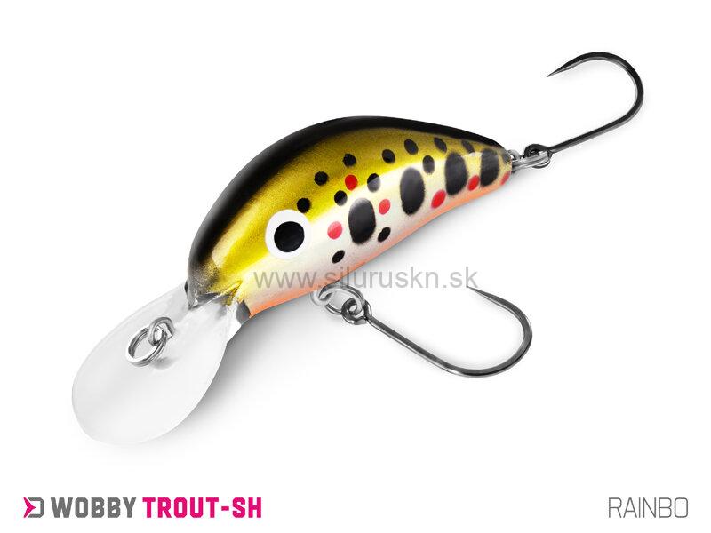 Wobler Delphin Wobby Trout SH 4cm 4g floating farba Rainbo