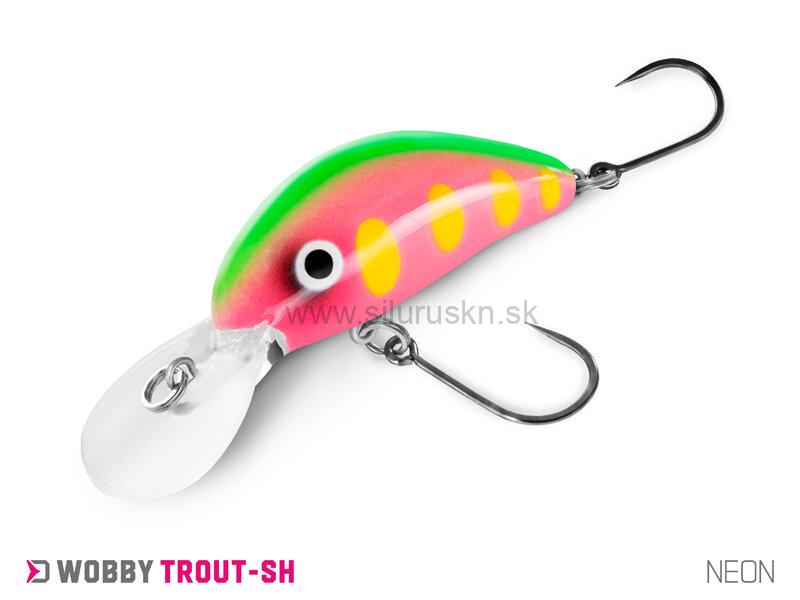 Wobler Delphin Wobby Trout SH 4cm 4g floating farba Neon