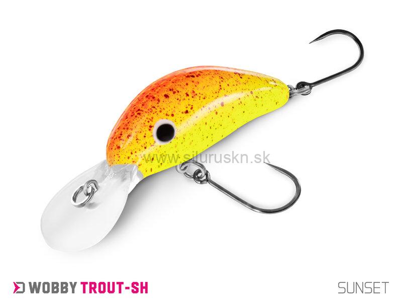 Wobler Delphin Wobby Trout SH 4cm 4g floating farba Sunset