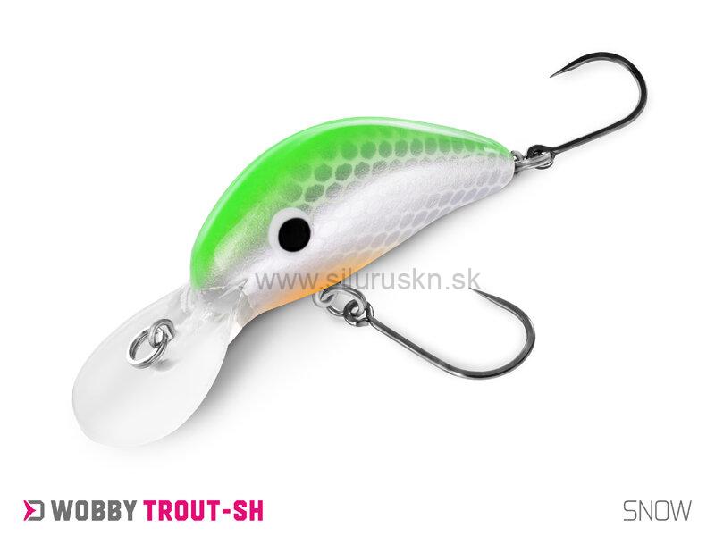 Wobler Delphin Wobby Trout SH 4cm 4g floating farba Snow