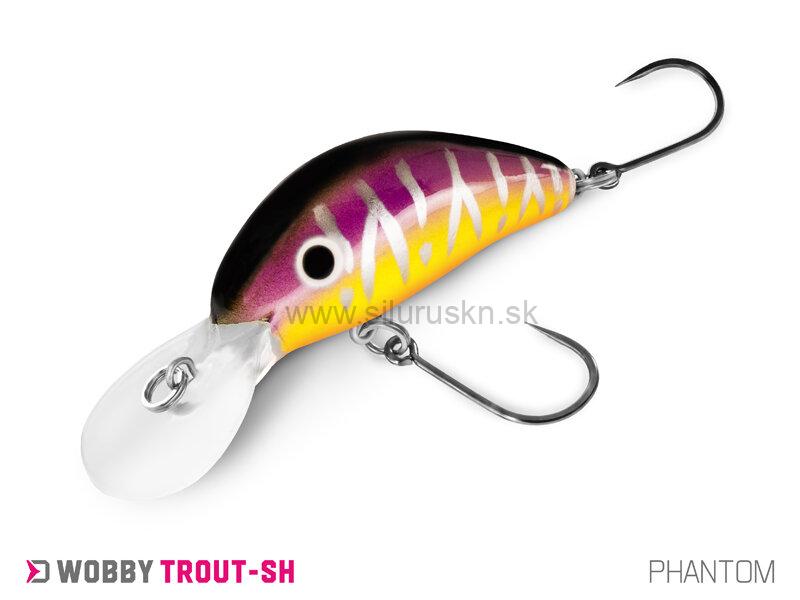 Wobler Delphin Wobby Trout SH 4cm 4g floating farba Phantom