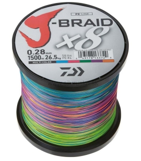Šnúra Daiwa J-Braid multicolor 1500m 0,13mm