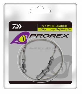 Ocelové lanko Daiwa Prorex 7x7 Wire Spool 5kg 30cm