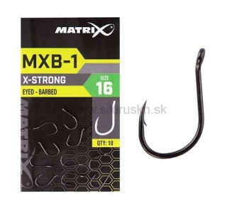 Háčiky Matrix MXB-1 Barbed Eyed End Black Nickel 10ks č.14