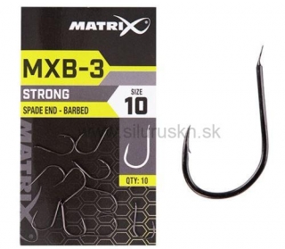 Háčiky Matrix MXB-3 Barbed Spade End Black Nickel 10ks č.14