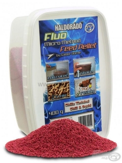 Pelety HALDORÁDÓ Fluo Micro Method Chili + Squid 400g