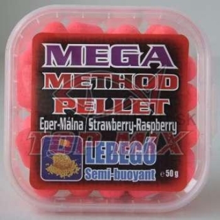 TOP MIX mega method pelety 11mm jahoda-malina 50g