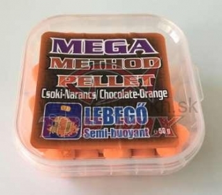 TOP MIX mega method pelety 11mm čokoláda-pomaranč 50g