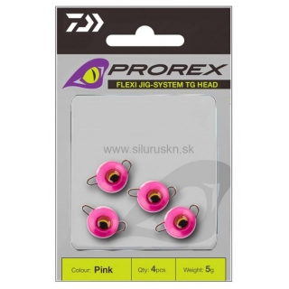 Záťaž Daiwa Prorex TG Flex Jig System Set fluo pink 7g 