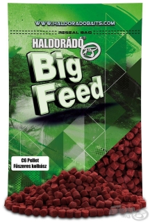 Pelety HALDORADO Big Feed - C6 Pellet - Korenistá klobása 900g