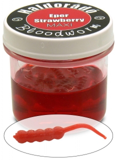 Gumenná patentka Haldorádo Bloodworm Maxi Jahoda 30ks