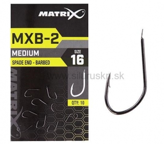 Háčiky Matrix MXB-2 Barbed Spade End Black Nickel 10ks č.16