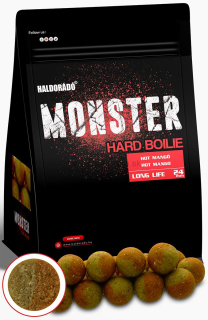 Boilies HALDORADO Monster Hard boilie 24+ 700g Hot Mango