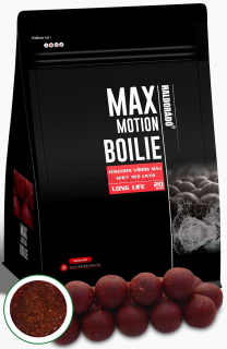 Boilies HALDORADO Max Motion Boilie Long Life 20mm 800g Korenistá červená pečeň