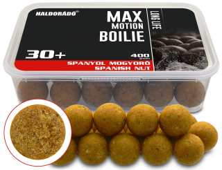 Boilies HALDORADO Max Motion Boilie Long Life 30+ 400g Španielsky orech