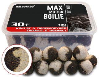 Boilies HALDORADO Max Motion Boilie Long Life 30+ 400g Kokos - Tigrí orech