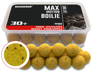 Boilies HALDORADO Max Motion Boilie Long Life 30+ 400g Sladký ananás