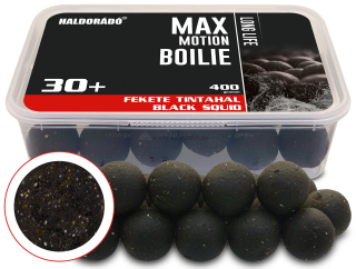 Boilies HALDORADO Max Motion Boilie Long Life 30+ 400g Black Squid