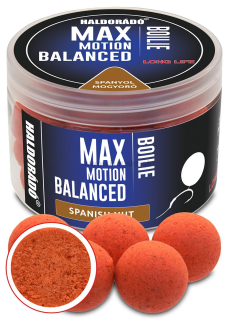 Boilies HALDORADO Max Motion Boilie Balanced 70g 20mm Španielsky orech