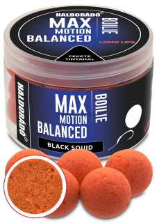 Boilies HALDORADO Max Motion Boilie Balanced 70g 20mm Black Squid