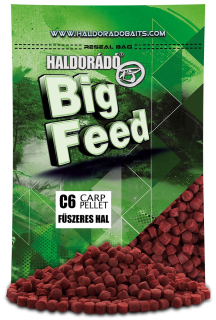 Pelety HALDORADO Big Feed - C6 Pellet - Korenistá ryba 700g