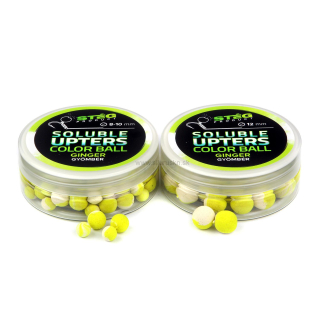 Boilies Stég  Soluble Upters Color Ball 12mm Zázvor